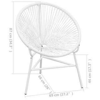 VidaXL Chaise de jardin rotin synthétique  