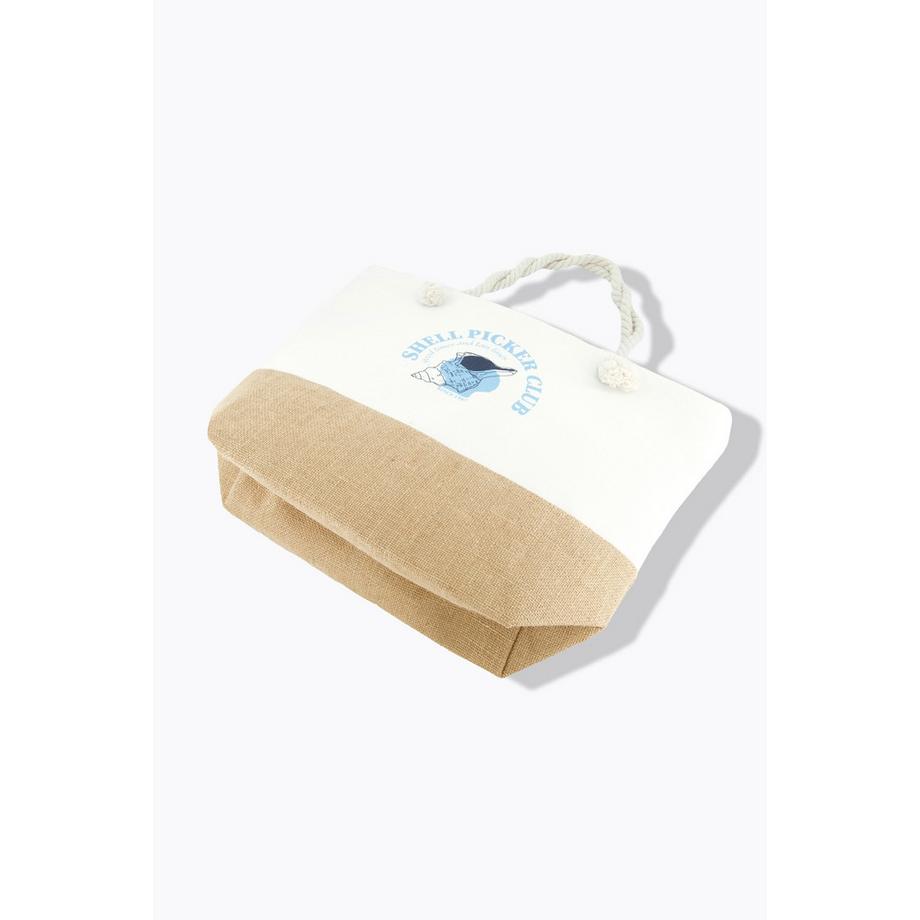 Ulla Popken Grand Cabas Plage Coquillage Anses Corde  