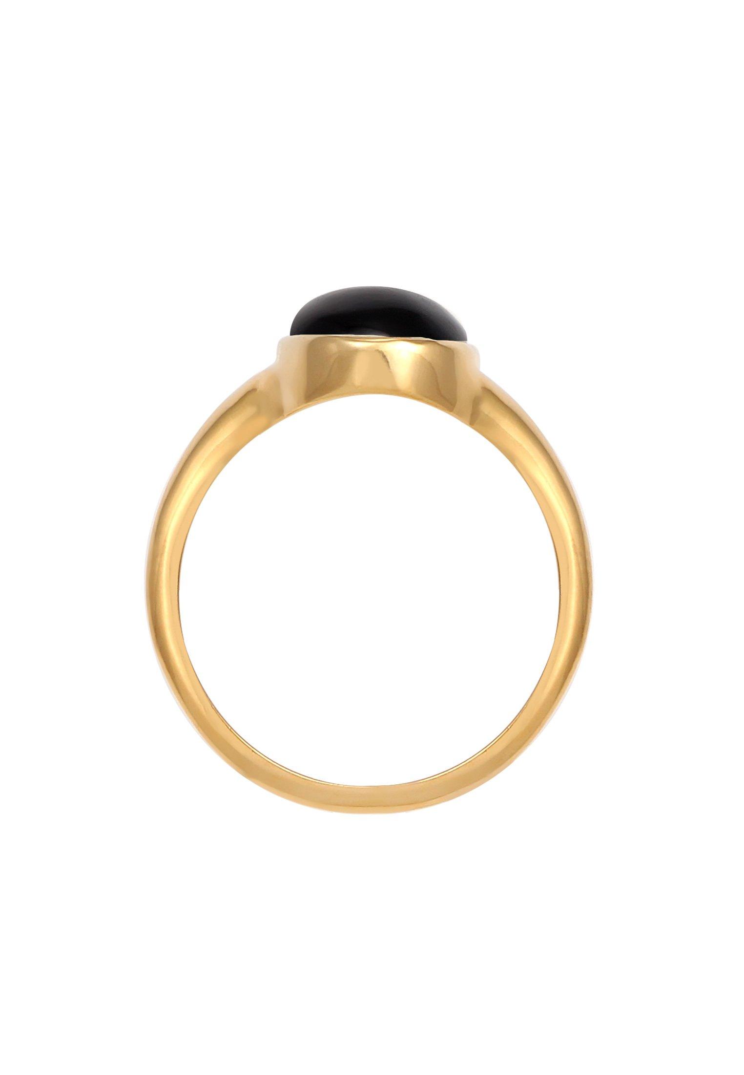 Elli  Bague Bague Ovale Pour Dames Avec Onyx 