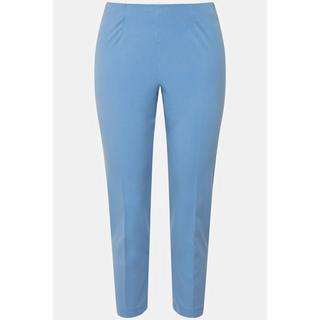 Ulla Popken  Pantalon 7/8, passepoil, taille élastique, jambe slim 