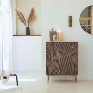 Tikamoon  Credenza in mango massello e terrazzo 80 cm Bilal 