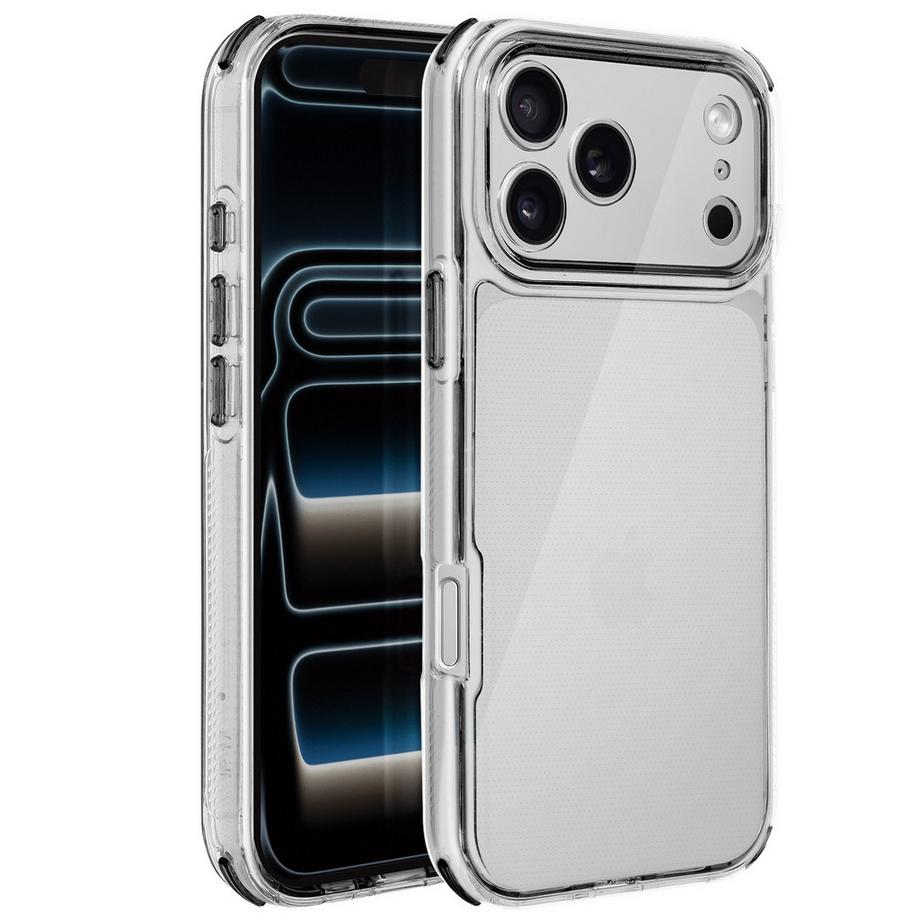 Custodia per iPhone 17 Pro Max Rinforzata Bi-Materiale Testurizzata Antiscivolo