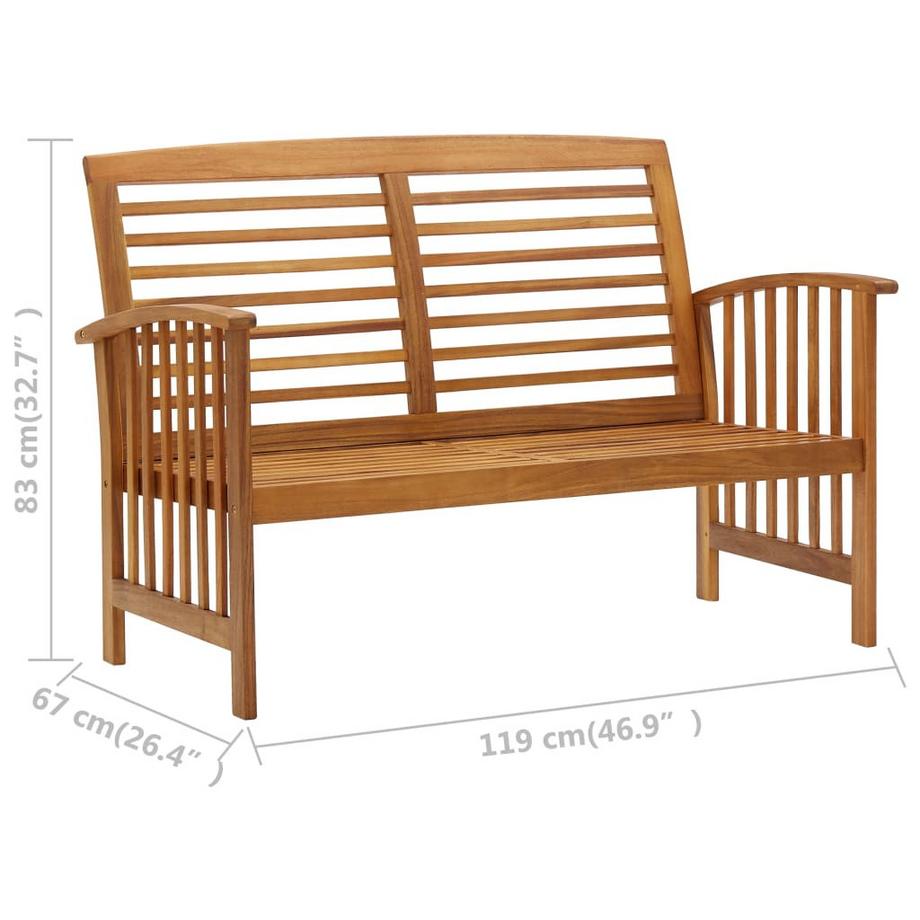 VidaXL set divano da giardino Legno  