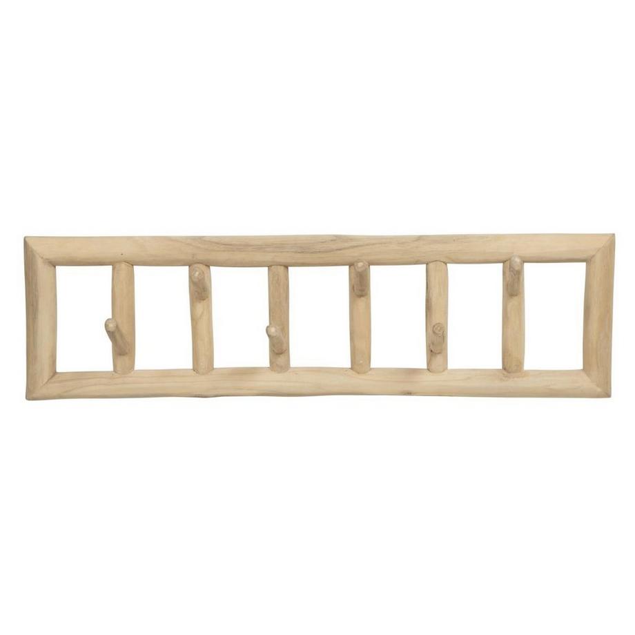 Vente-unique Kleiderhaken - 70 x 11 x 20 cm - Teakholz - Naturfarben - LIPALIA  