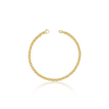 Bracelet rond d'forçat en or jaune 375, 19cm, 4mm