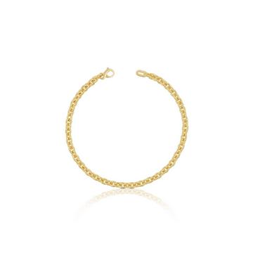 Bracelet Rundanker Gelbgold 375, 19cm, 4mm