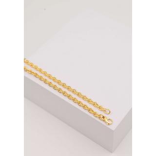 MUAU Schmuck  Bracelet Rundanker Gelbgold 375, 19cm, 4mm 