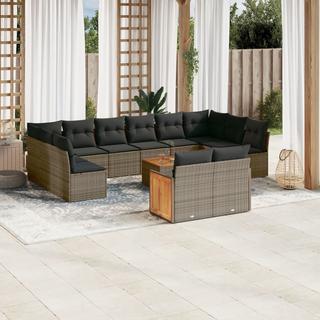 VidaXL set divano da giardino Polirattan  