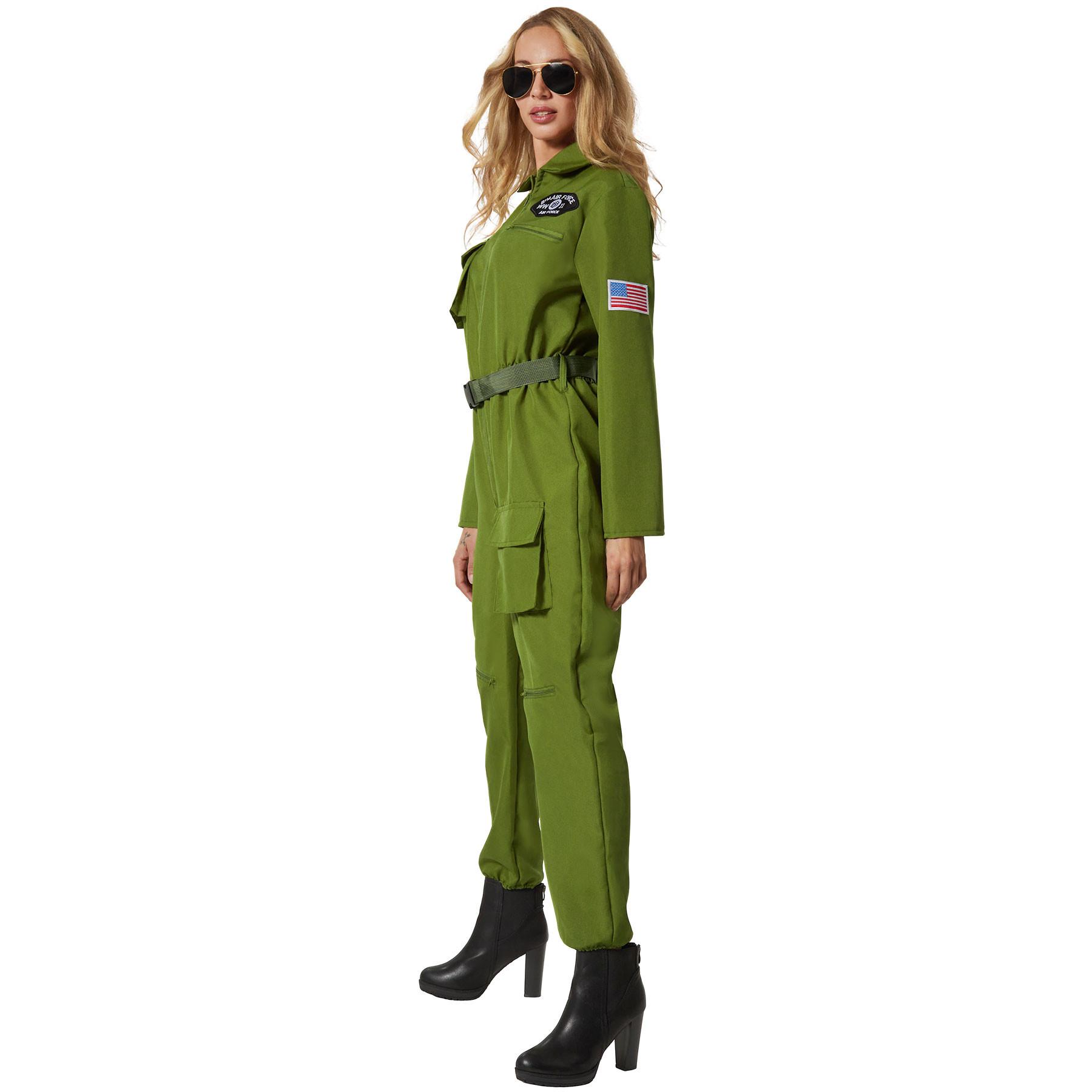 Tectake  Costume da donna Jet Fighter Pilot 