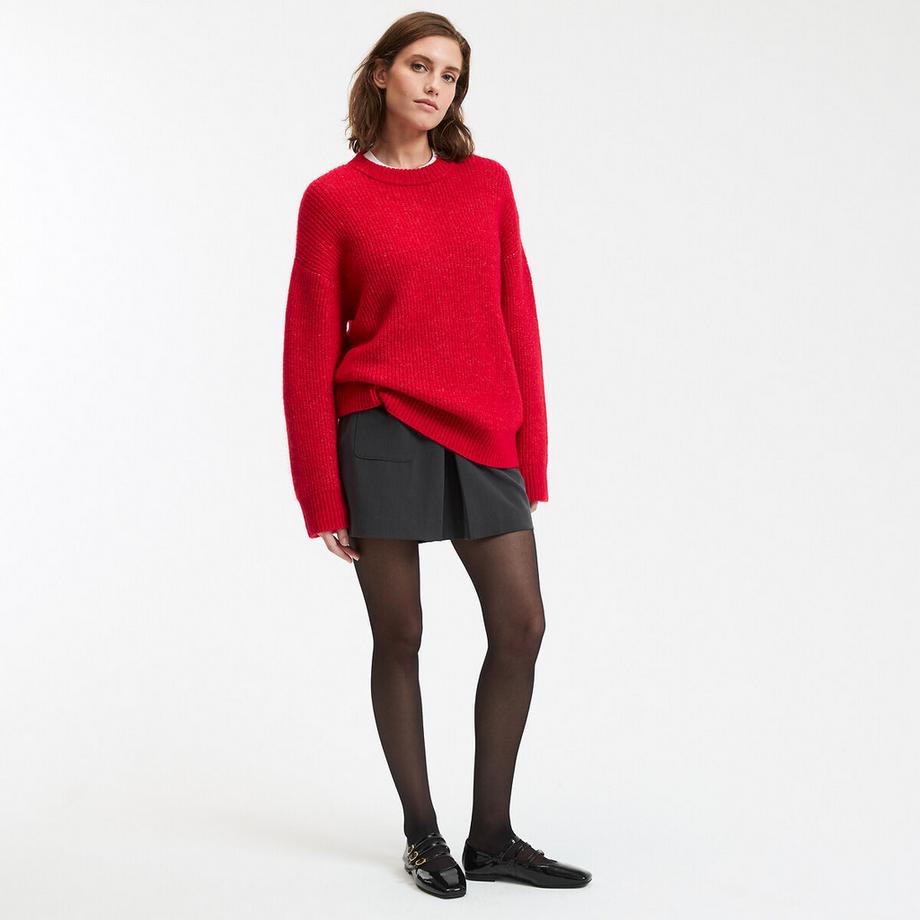 La Redoute Collections Pull Col Rond Maille Mousseuse Grosse Maille  