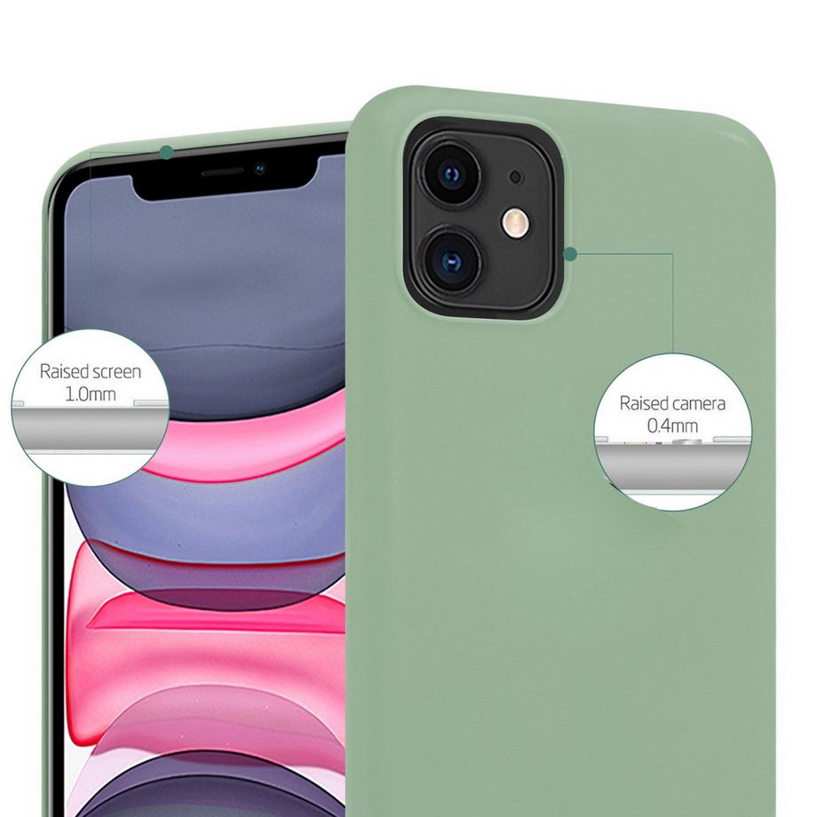 Cadorabo  Hülle für Apple iPhone 11 in CANDY PASTELL GRÜN - Schutzhülle aus flexiblem TPU Silikon 