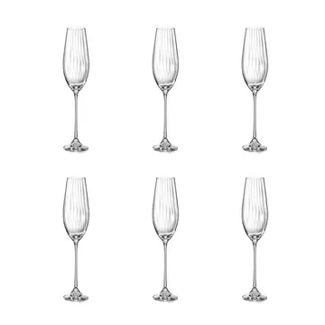 Flûte champagne waterfall - Lot de 6