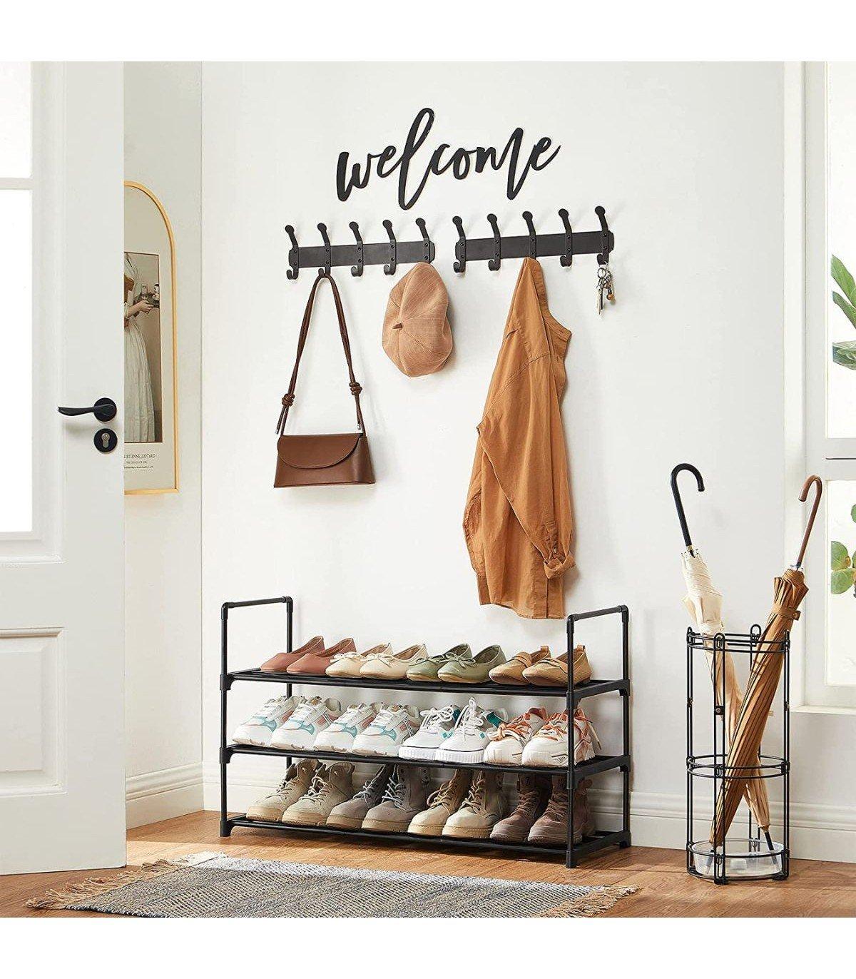 Calicosy Scarpiera a 3 livelli di grande capacità: può contenere fino a 15 paia  