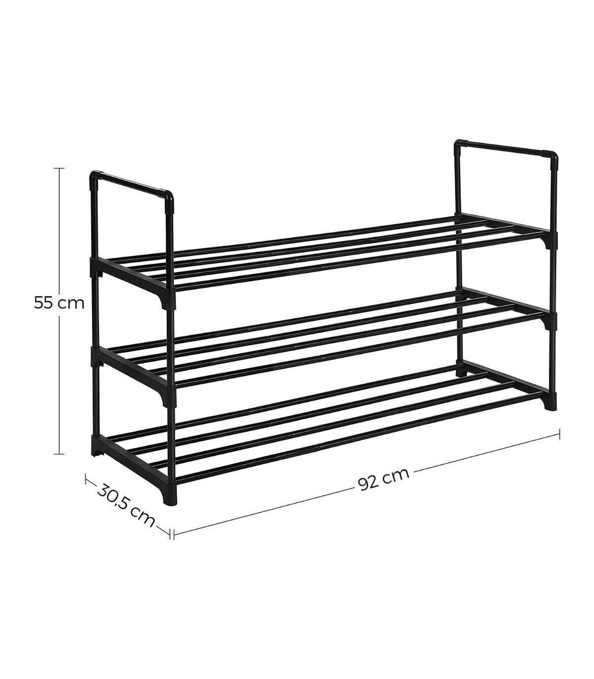Calicosy Scarpiera a 3 livelli di grande capacità: può contenere fino a 15 paia  