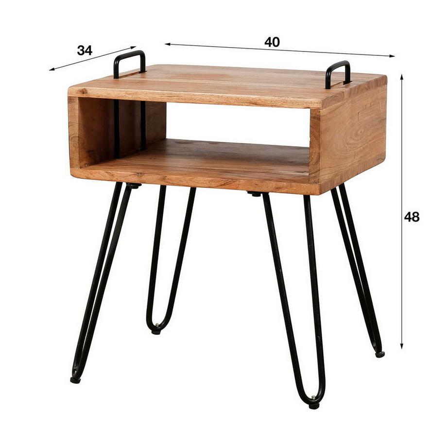 mutoni Table de nuit Quadro  