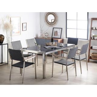 Beliani Tavolo da pranzo da giardino en Granito Industriale GROSSETO  