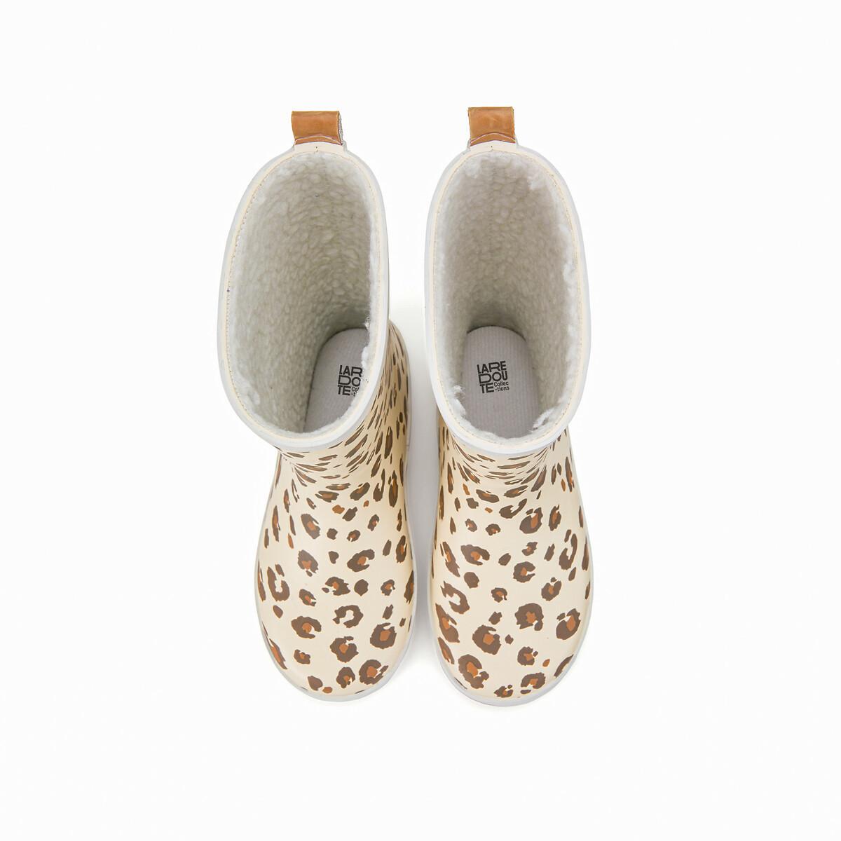 La Redoute Collections  Gummistiefel mit Leopardenmotiv 