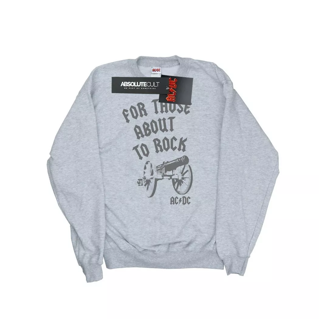 AC/DC - ACDC For Those About To Rock Sweatshirt, für Herren, Grau, Größe XXL