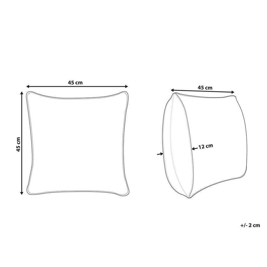 Beliani Dekokissen aus Baumwolle Retro MIHALGAZI  