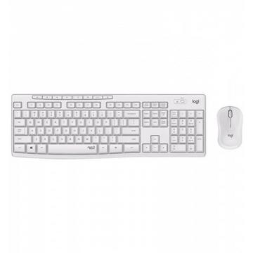 MK295 Silent Wireless Combo tastiera Mouse incluso RF Wireless QWERTY Inglese Bianco