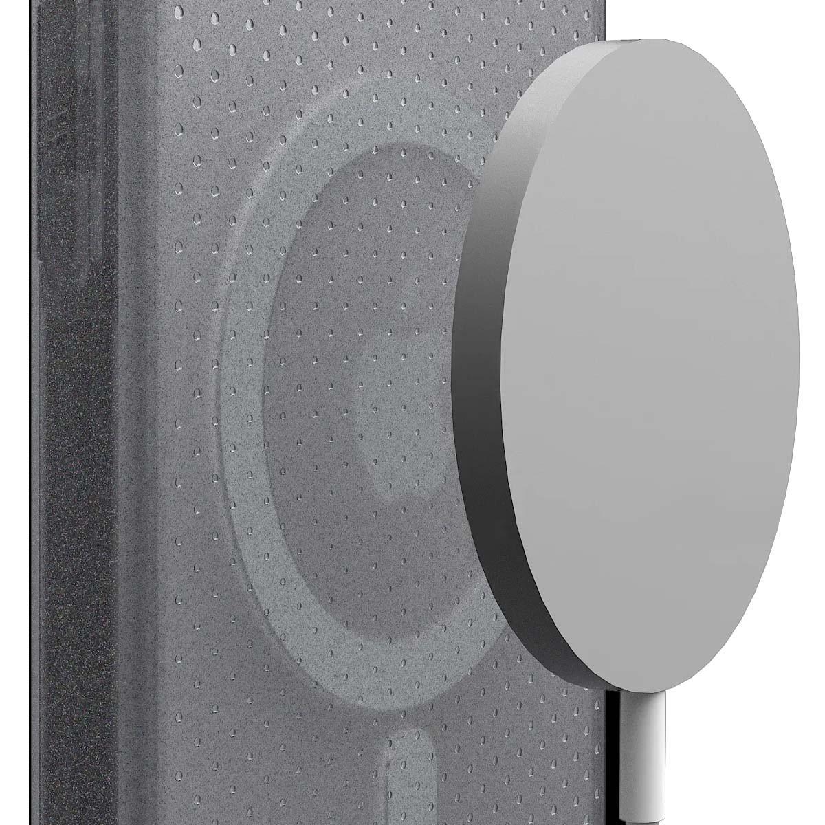 UAG  Coque pour iPhone 17 Modèle Dot MagSafe Ash Ultra Résistant 