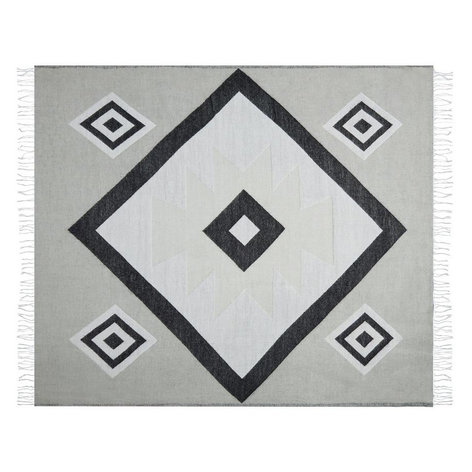 Beliani Kattike Boho Acryl Kuscheldecke  