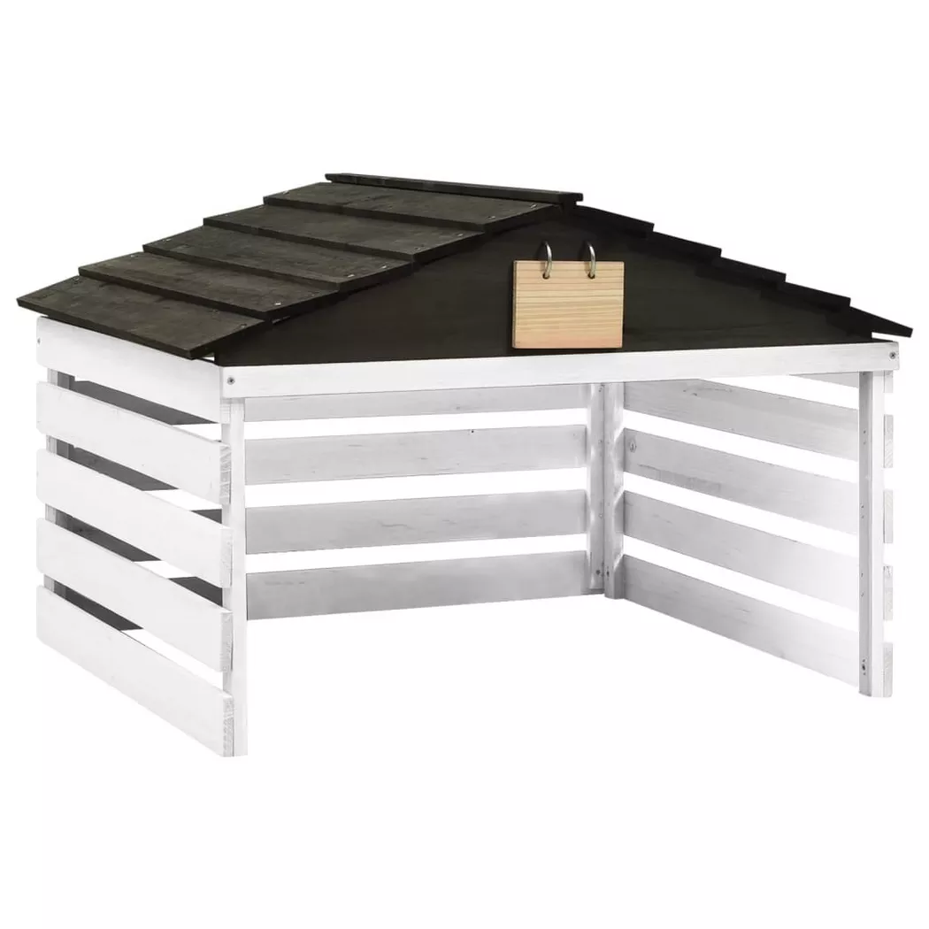 VidaXL - rimessa tosaerba Legno, One Size, Nero