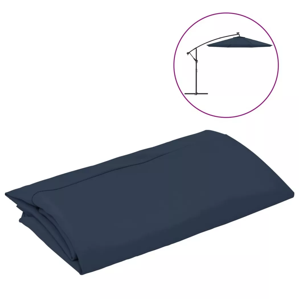 vidaXL Ersatzbezug für Sonnenschirm Blau 300 cm