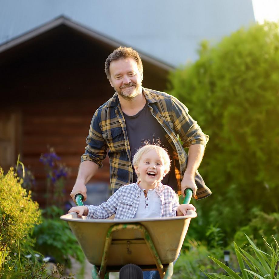 B2X  Schubkarrenrad aus Vollgummi mit Achse 