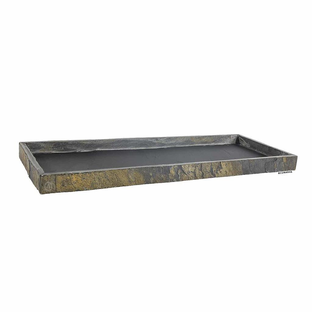 Climaqua Blumenkasten Untersetzer aus Schiefer TRAY 50 Rusty  