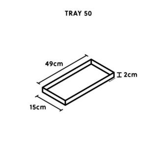 Climaqua Blumenkasten Untersetzer aus Schiefer TRAY 50 Rusty  