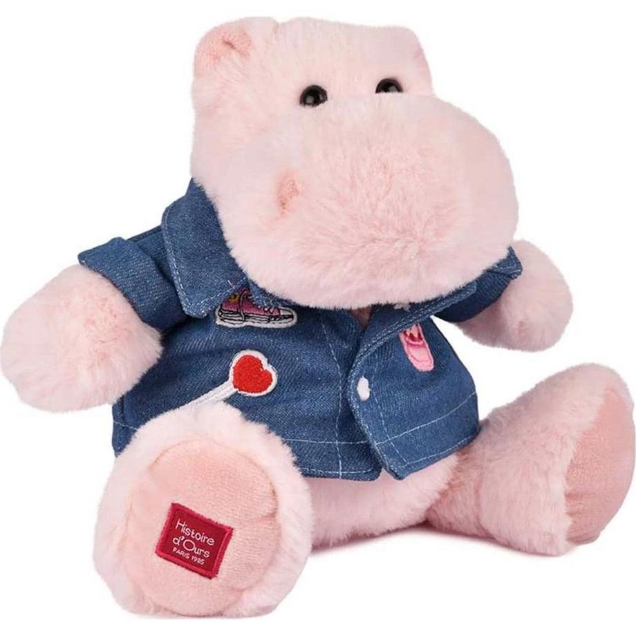 DouDou et compagnie  Hippo mit Jeansjacke 