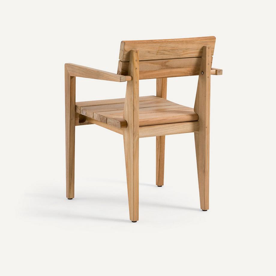 AM.PM Fauteuil de table de jardin en teck massif  