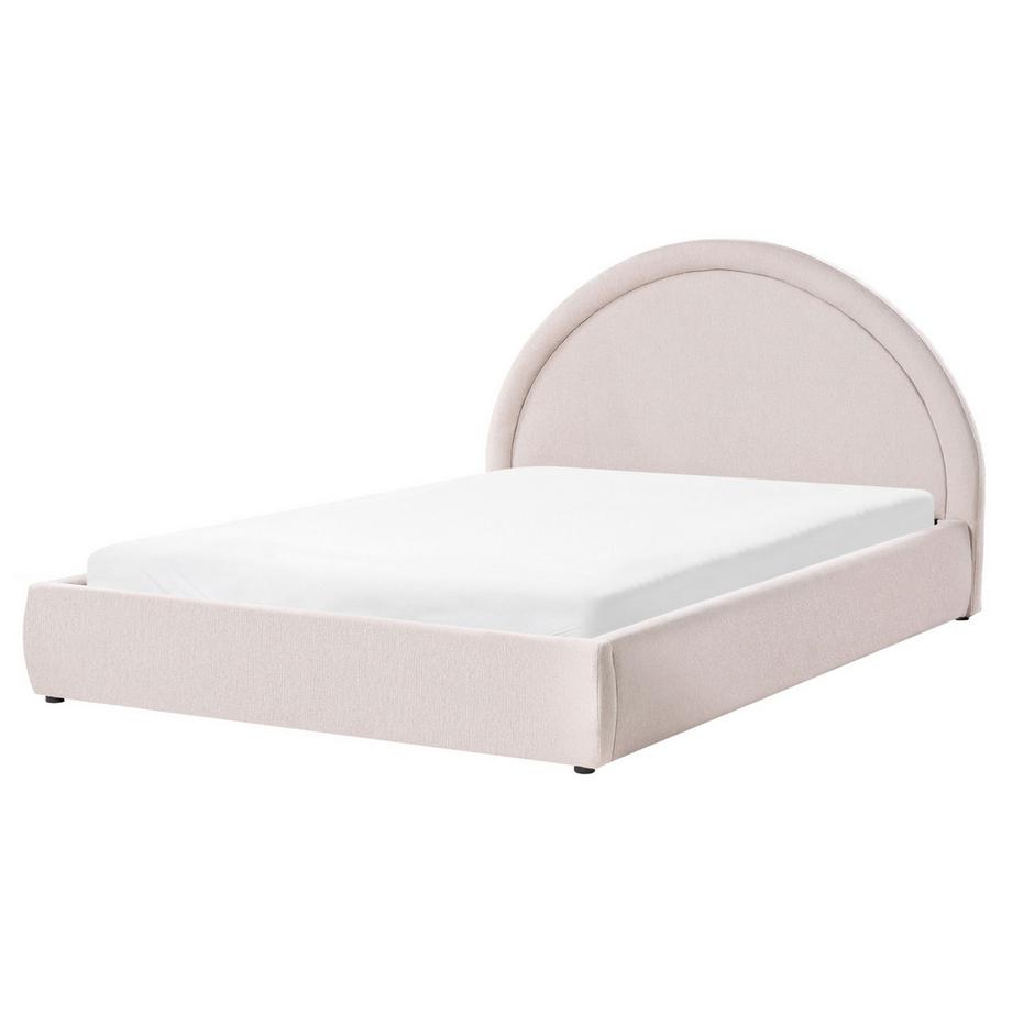 Beliani Letto contenitore en Tessuto Moderno MOUZON  