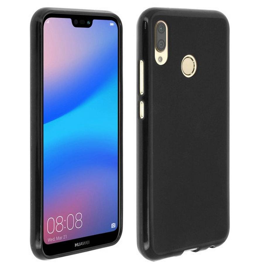 Avizar  Coque silicone gel Noir Huawei P20 Lite 