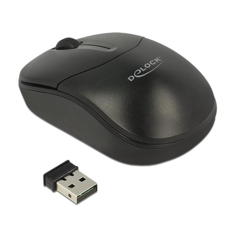 DeLock  12494 Maus Beidhändig RF Wireless Optisch 1000 DPI 