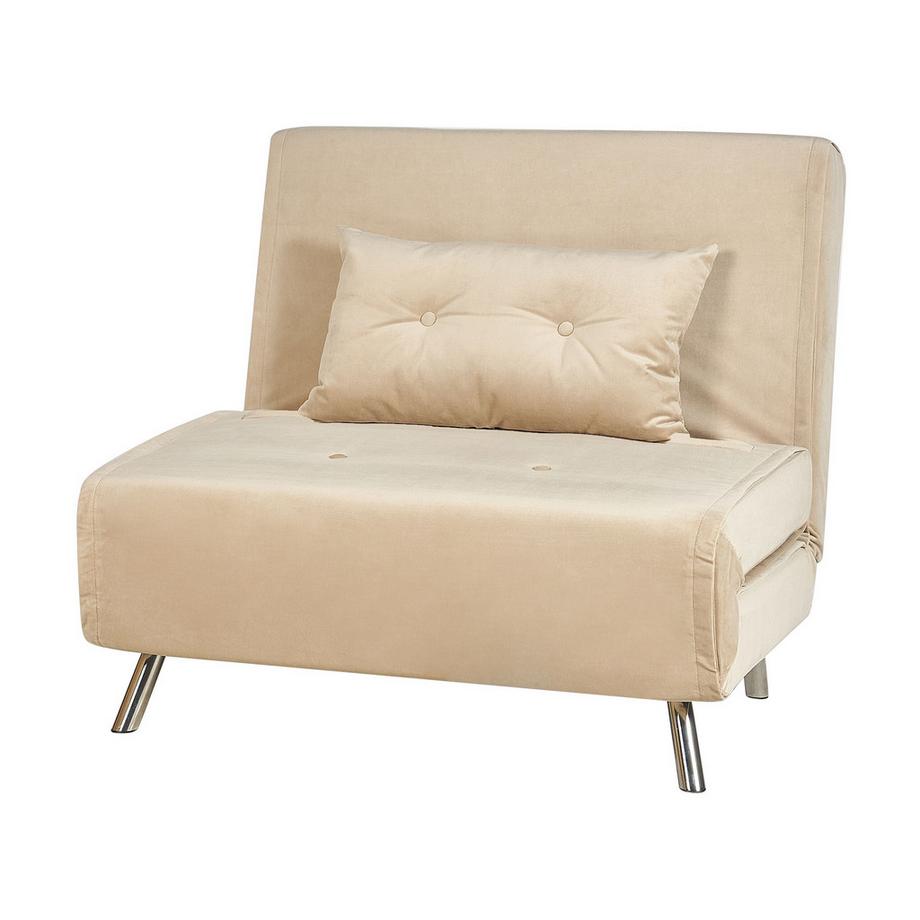 Beliani Canapé-lit en Velours Moderne FARRIS  