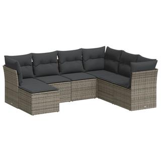 VidaXL set divano da giardino Polirattan  