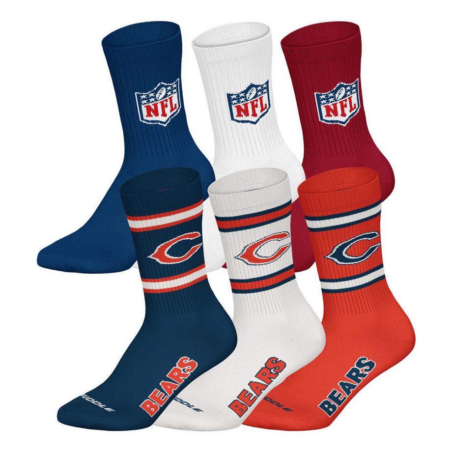 Chaussettes  Pack de 6 Stretch-NFL 6Pack Crew Socks
