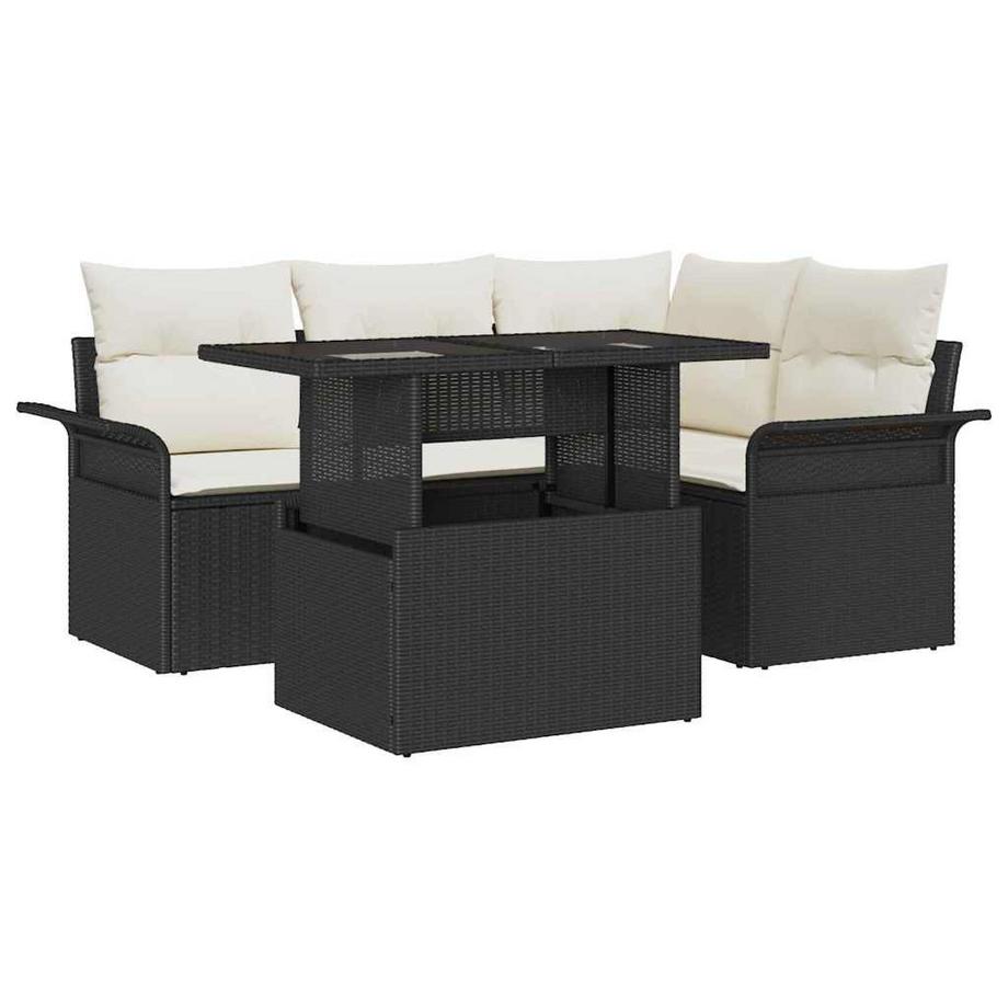 Ensemble de meubles de jardin poly rattan