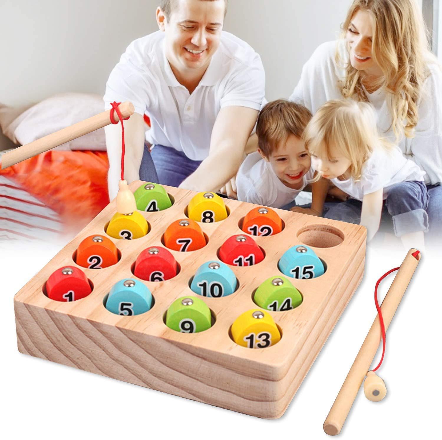 Activity-board  Jeu de pêche magnétique, jeu de pêche au poisson, jouet d'activité motrice 