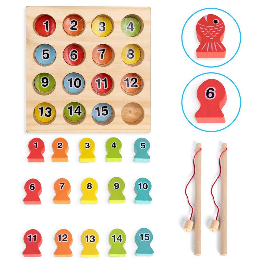 Activity-board  Magnetisches Angelspiel, Fischfangspiel Motorikspielzeug 