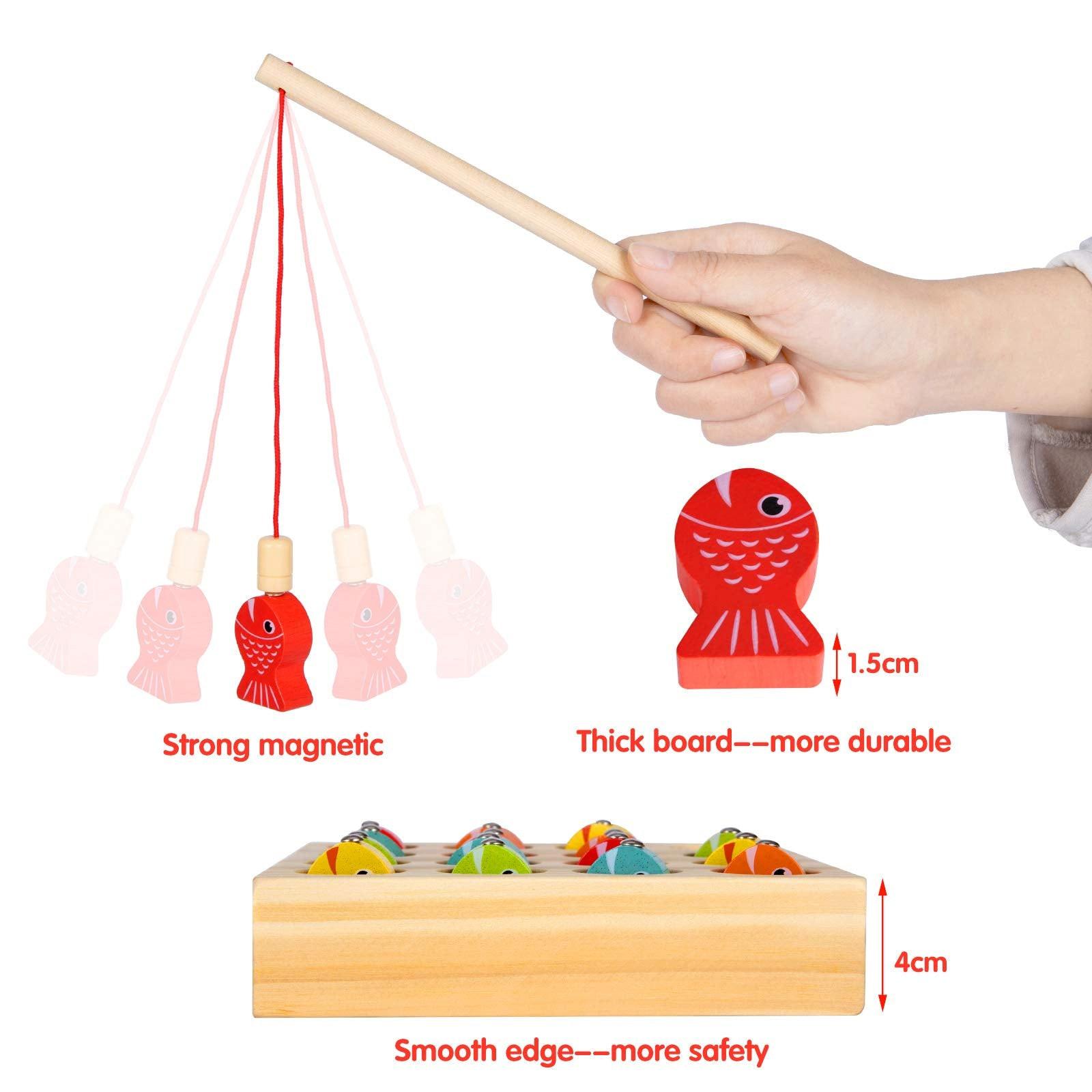 Activity-board  Magnetisches Angelspiel, Fischfangspiel Motorikspielzeug 