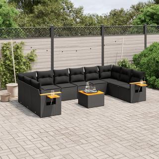 VidaXL set divano da giardino Polirattan  