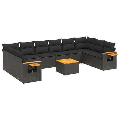 VidaXL set divano da giardino Polirattan  