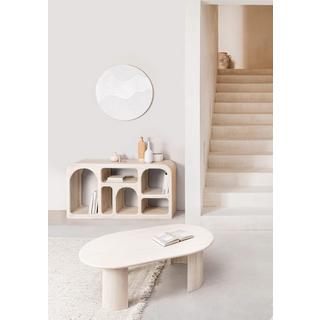 mutoni Table d'appoint Orlando ovale nature 130x80  