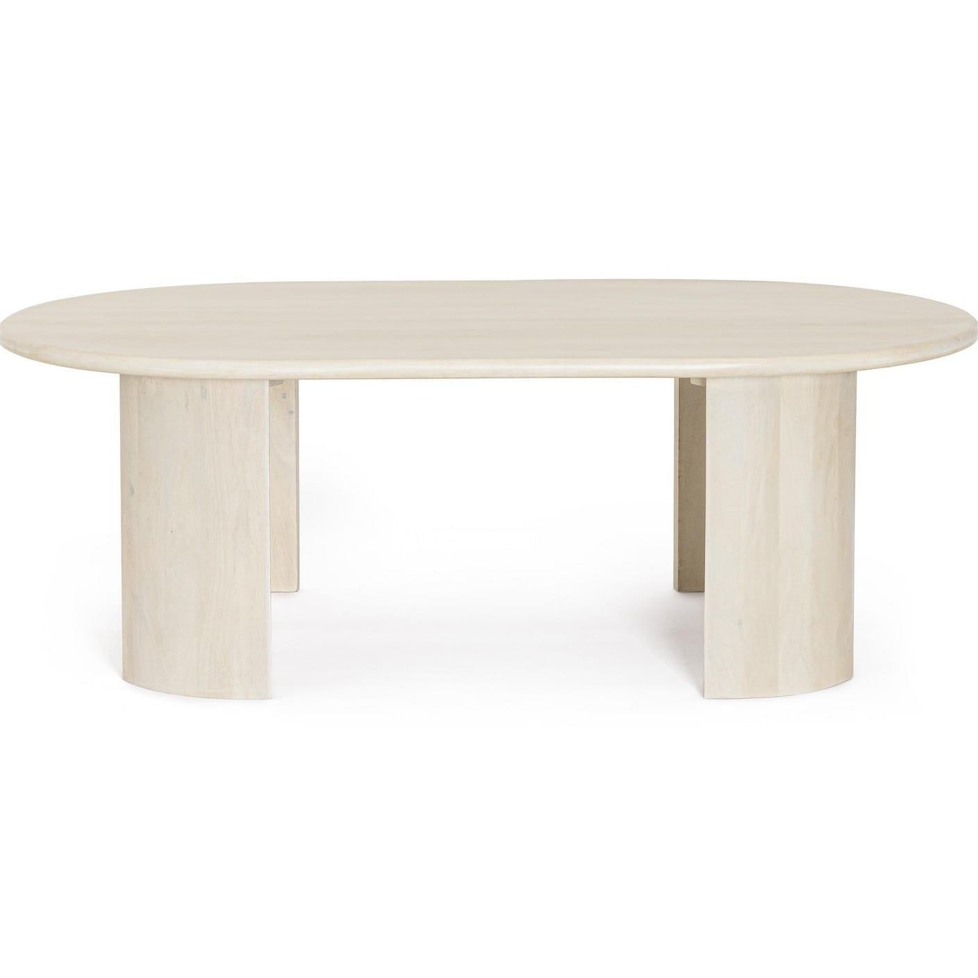 mutoni Table d'appoint Orlando ovale nature 130x80  