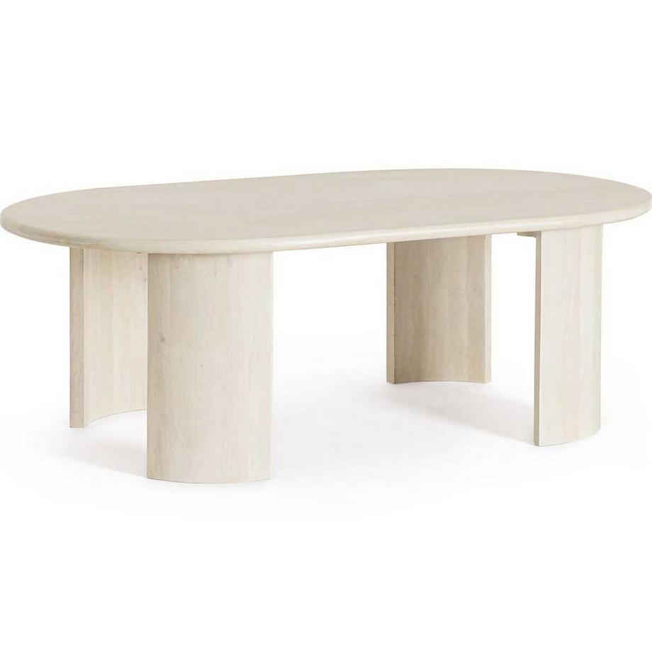 mutoni Table d&#039;appoint Orlando ovale nature 130x80  