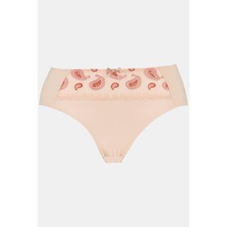 Ulla Popken  Midi-Slip, Paisley-Stickerei, High Waist 