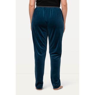 Ulla Popken  Pantalon de jogging en velours, couture brillante, poches 